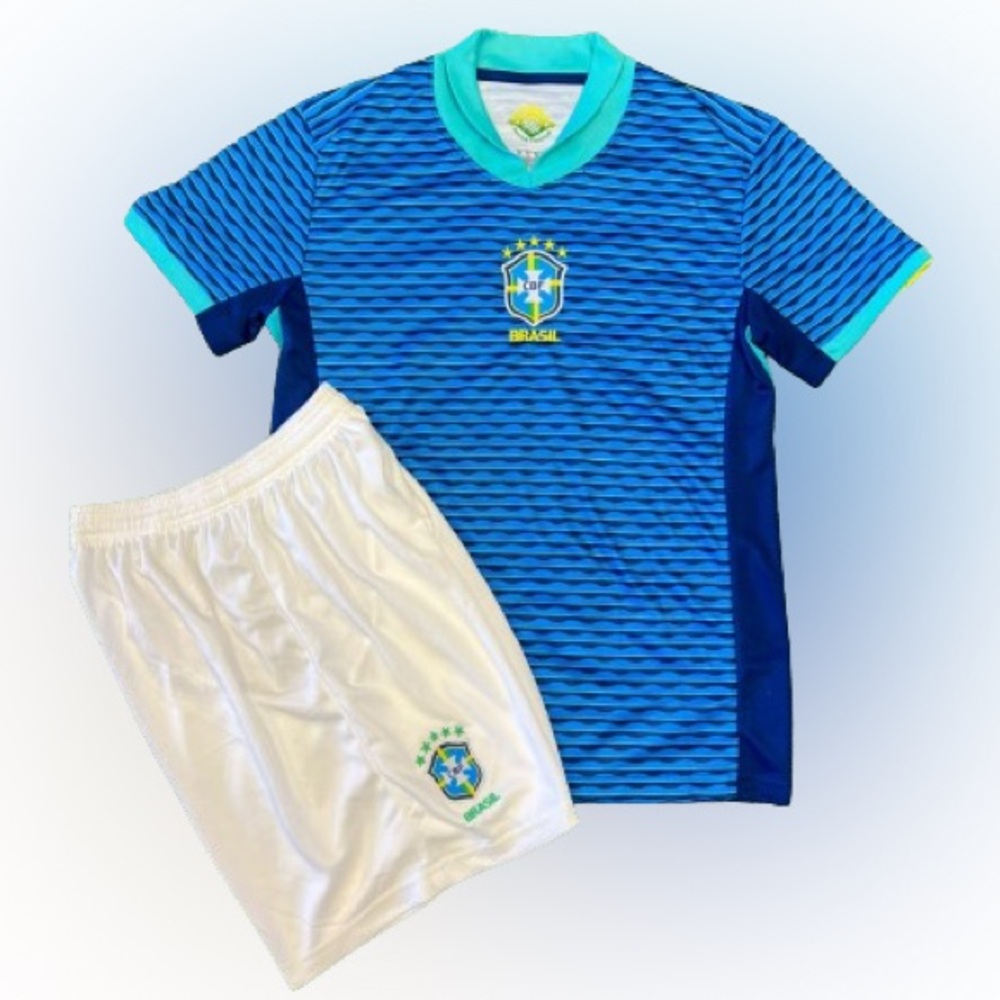 Brazil National Team Soccer Uniform - Blue/White: